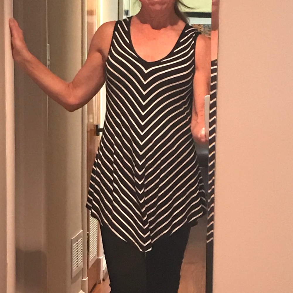 INC - Sleeveless and long drape shirtdress